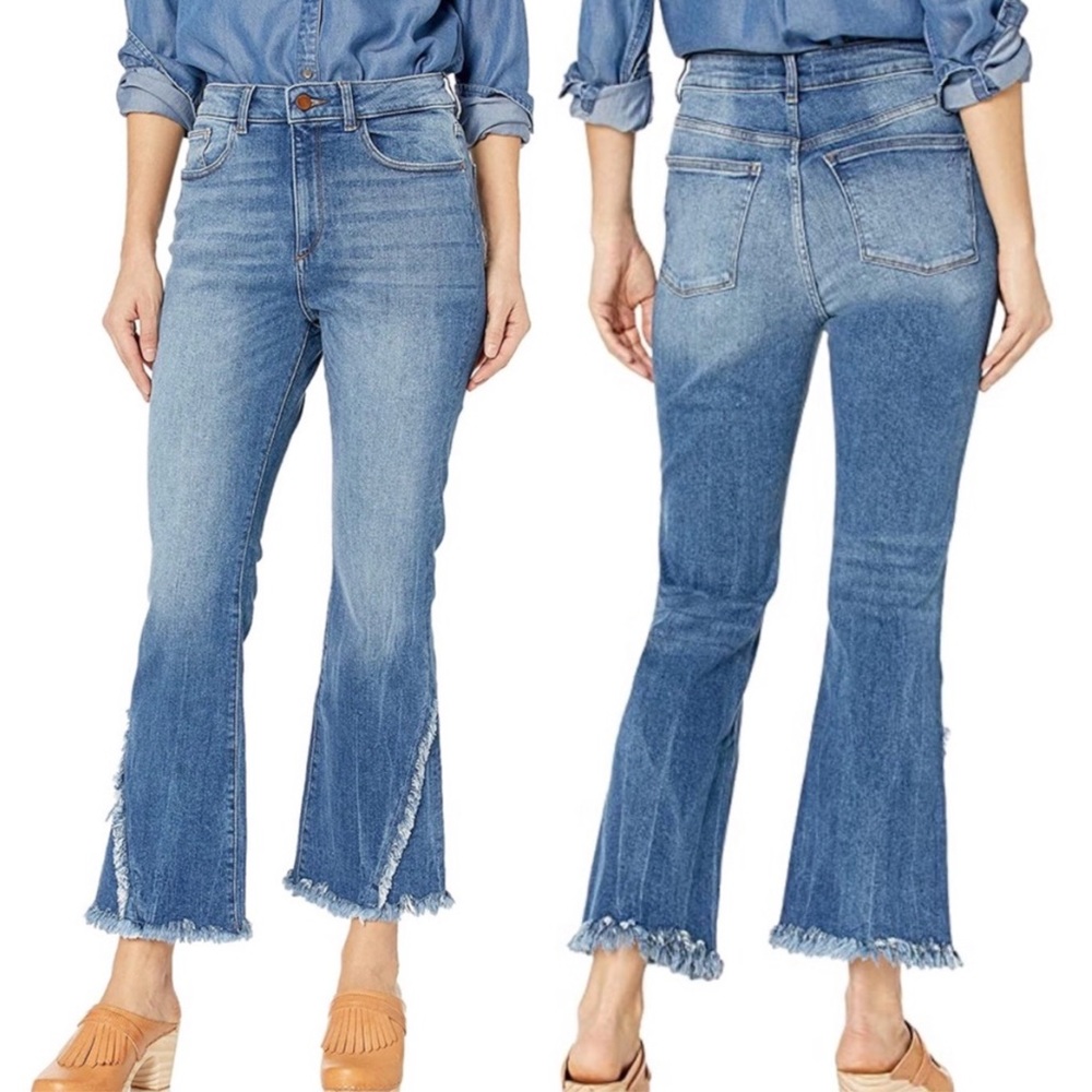 DL1961 Wallace High-rise Vintage Crop Flare Jeans